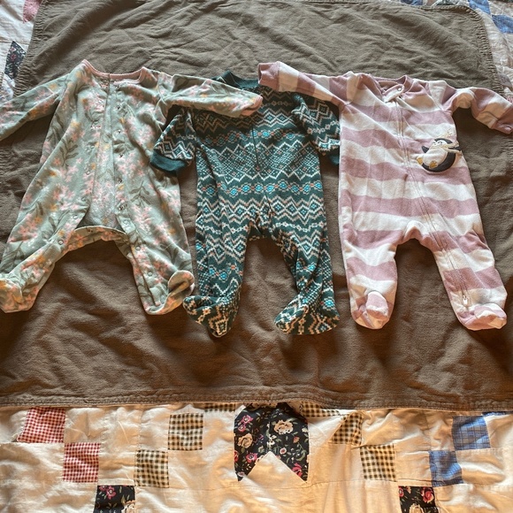 Fleece one piece pajama set - Picture 1 of 4